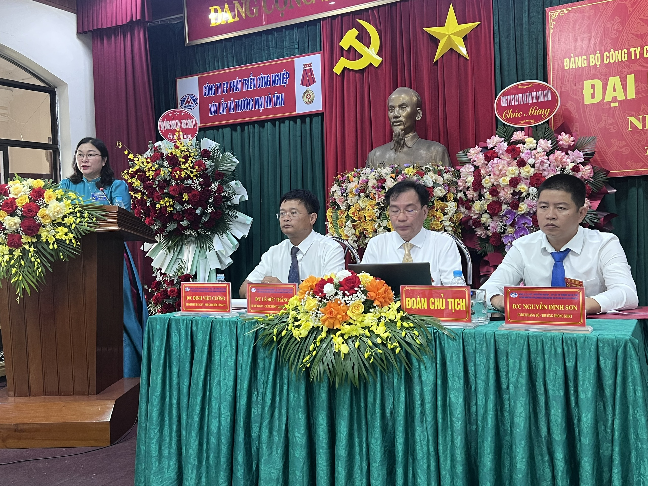 Đồng chí Hồ Thị Hương Giang, phát biểu chỉ đạo tại đại hội