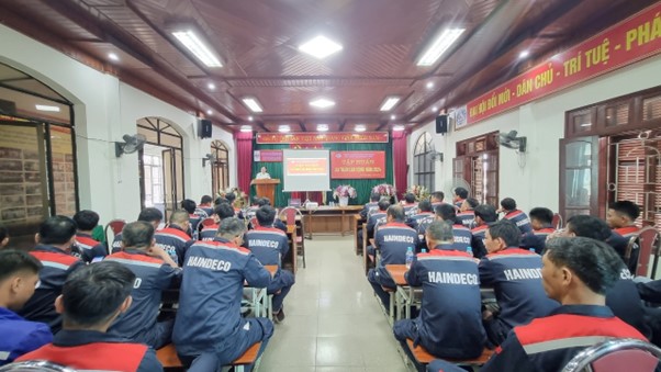 Công ty HAINDECO mở lớp huấn luyện An toàn lao động cho người lao động